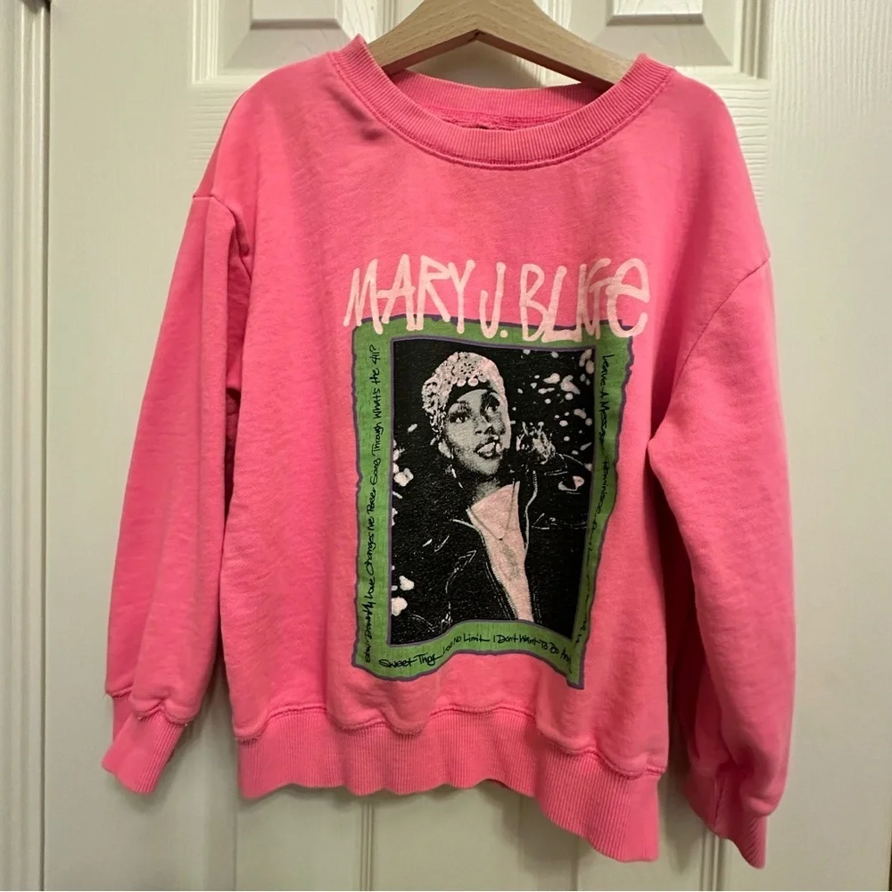 Girls Size 7 Mary J Blige Pink Sweatshirt